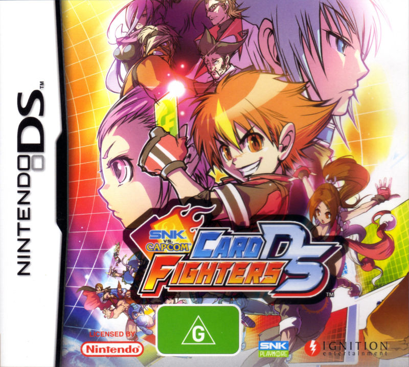 SNK vs. Capcom Card Fighters box art for Nintendo DS